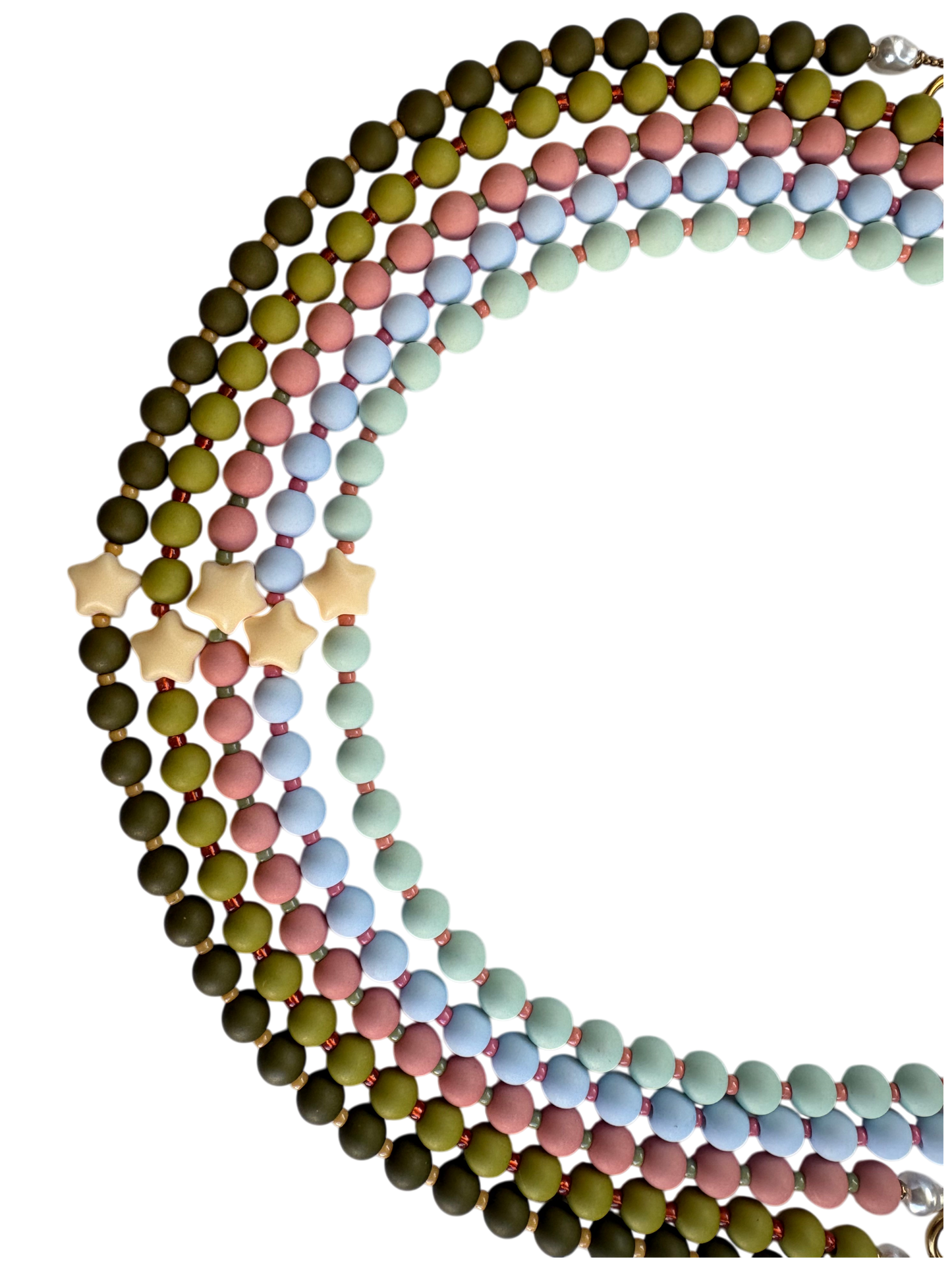 BUBBLY STAR MAT - Collier de perles colorées qui met de bonne humeur