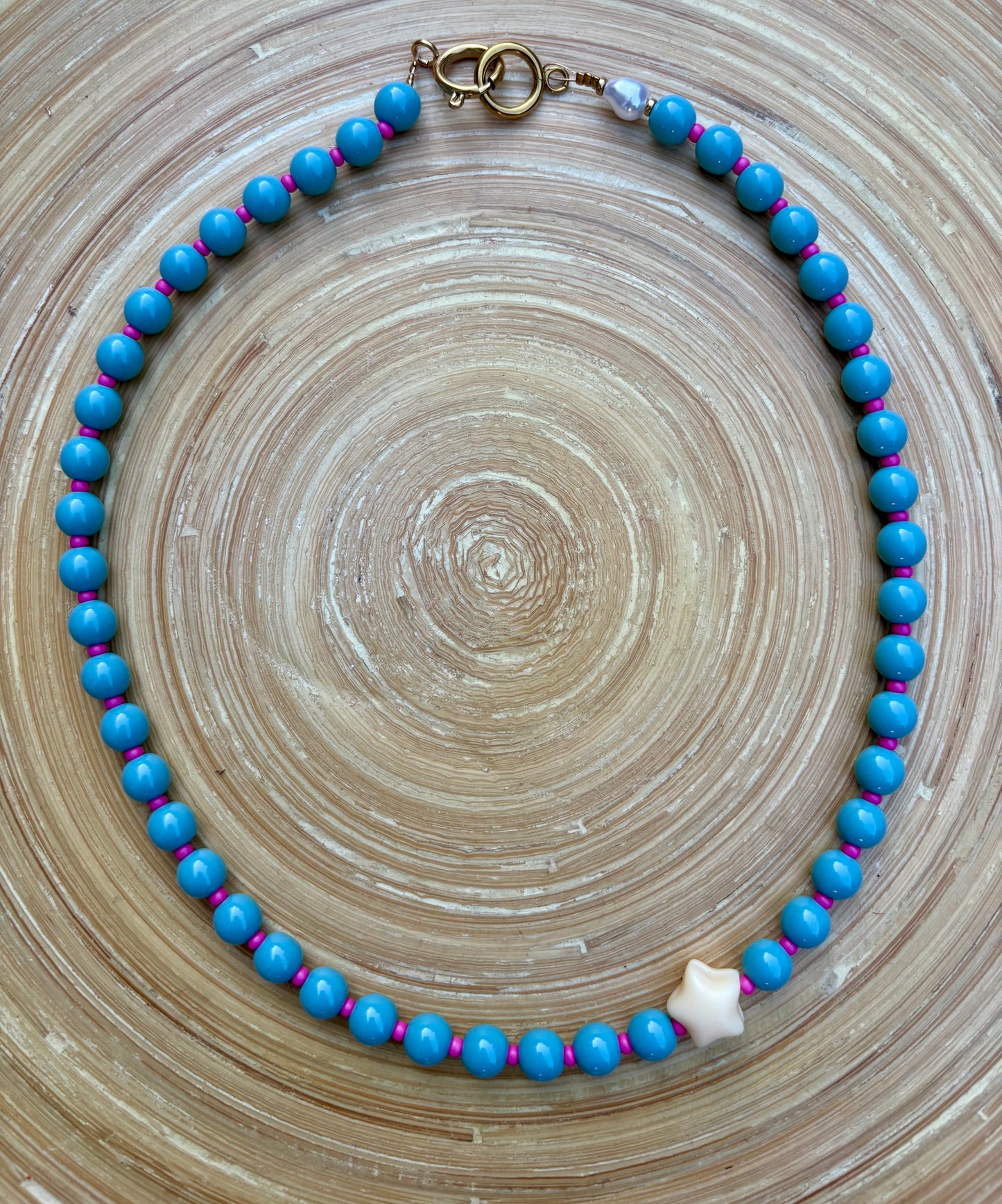 BUBBLY STAR BRILLANT - Collier de perles colorées qui met de bonne humeur