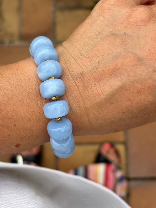 AZULEJO - Bracelet bleu des maison portugaises