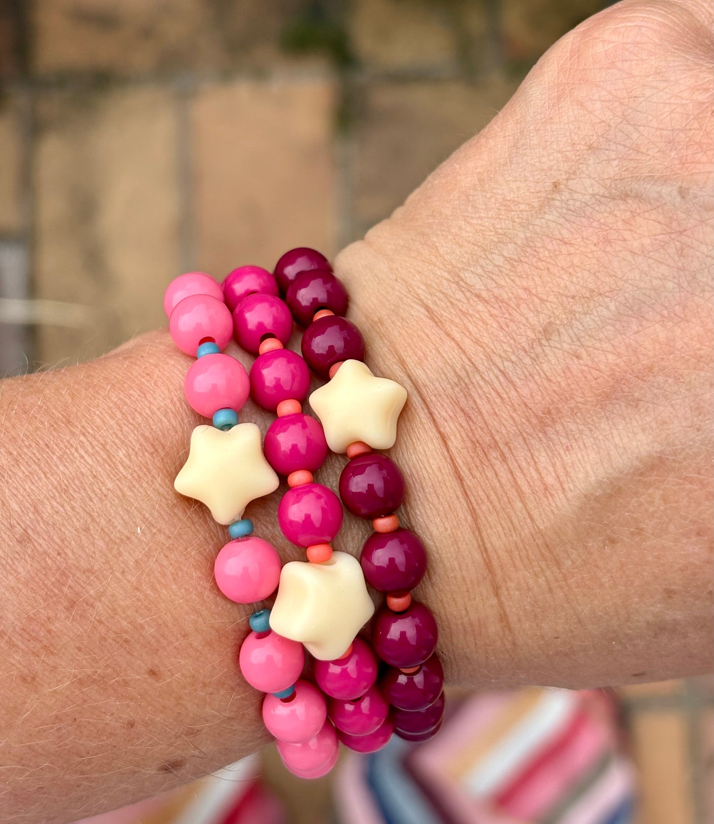 BUBBLY STAR BRILLANT - Bracelet de perles colorées qui met de bonne humeur