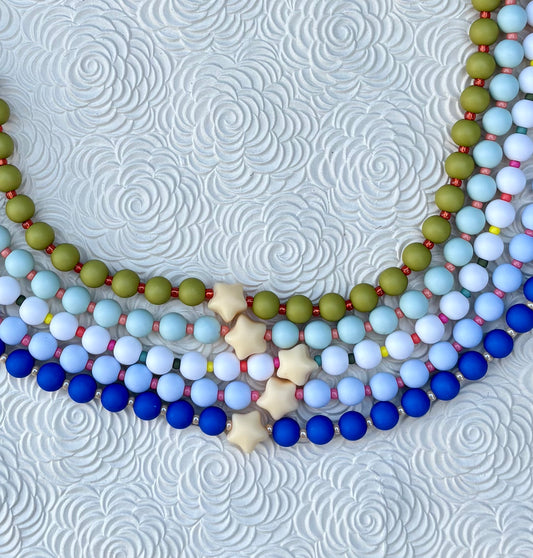 BUBBLY STAR MAT - Collier de perles colorées qui met de bonne humeur