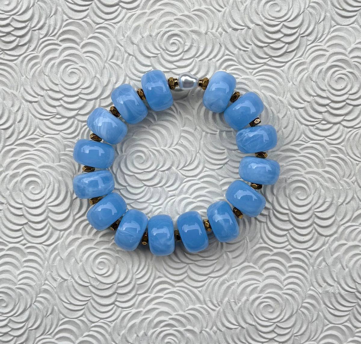 AZULEJO - Bracelet bleu des maison portugaises