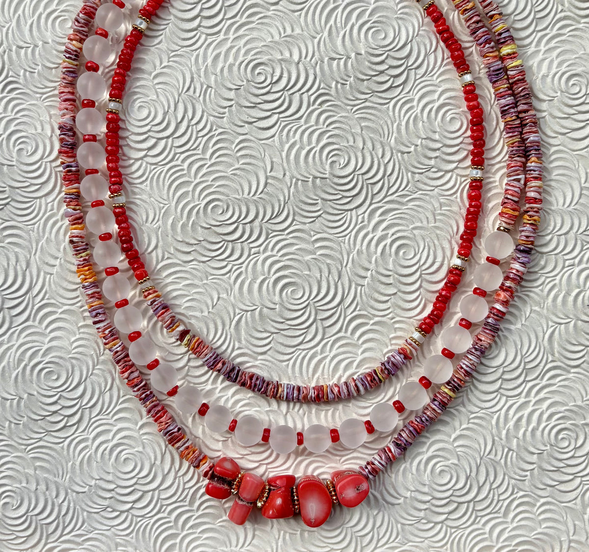 LA DERNIÈRE VAGUE - Collier en bambou & coquillage