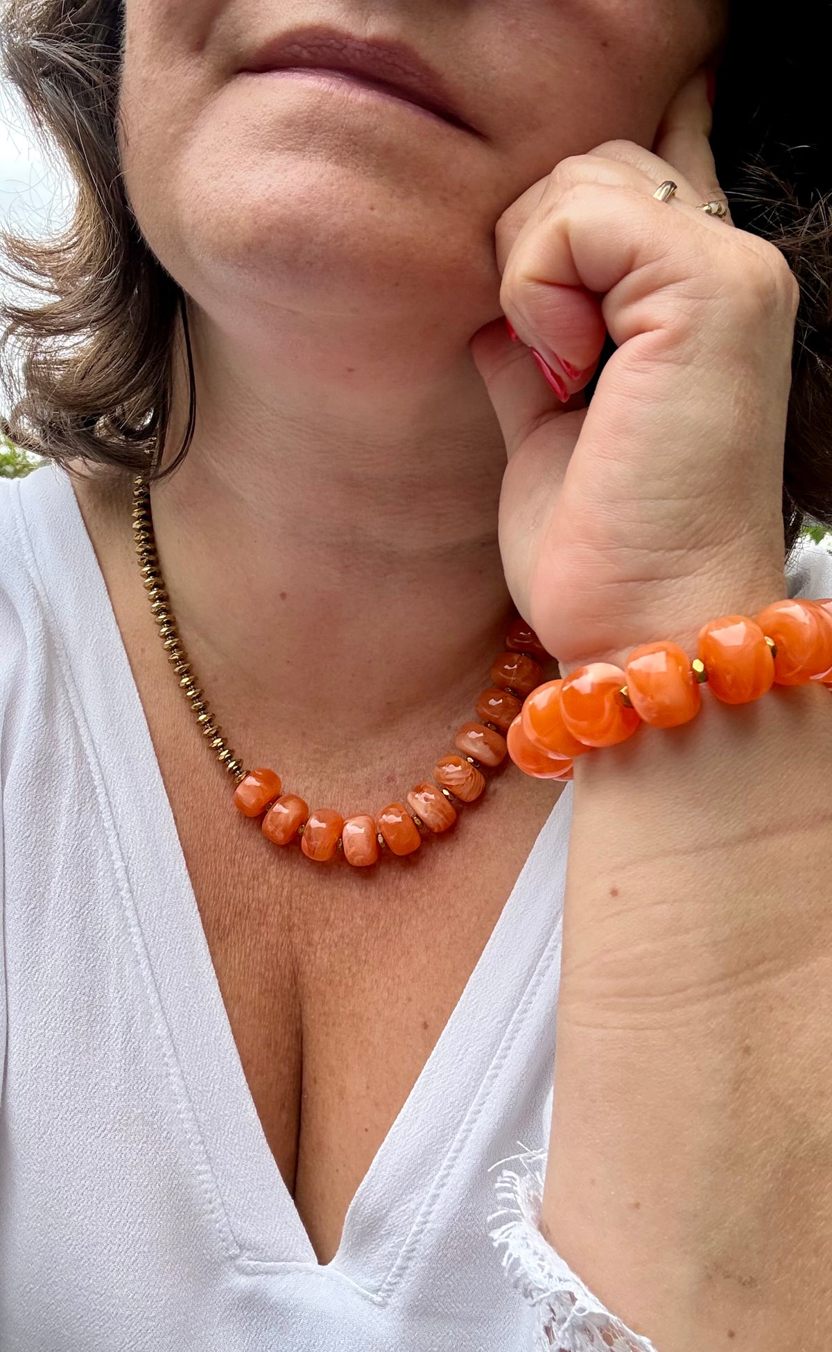 CASA DAS FLORES - Le combo (collier+bracelet)