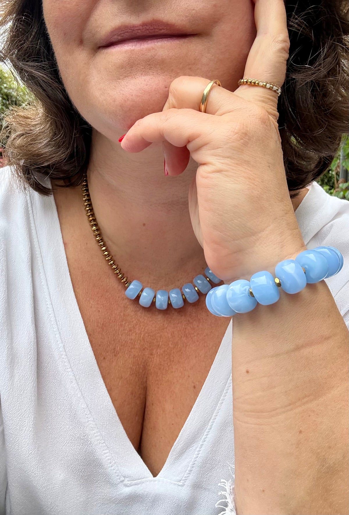 CASA DAS FLORES - Le combo (collier+bracelet)